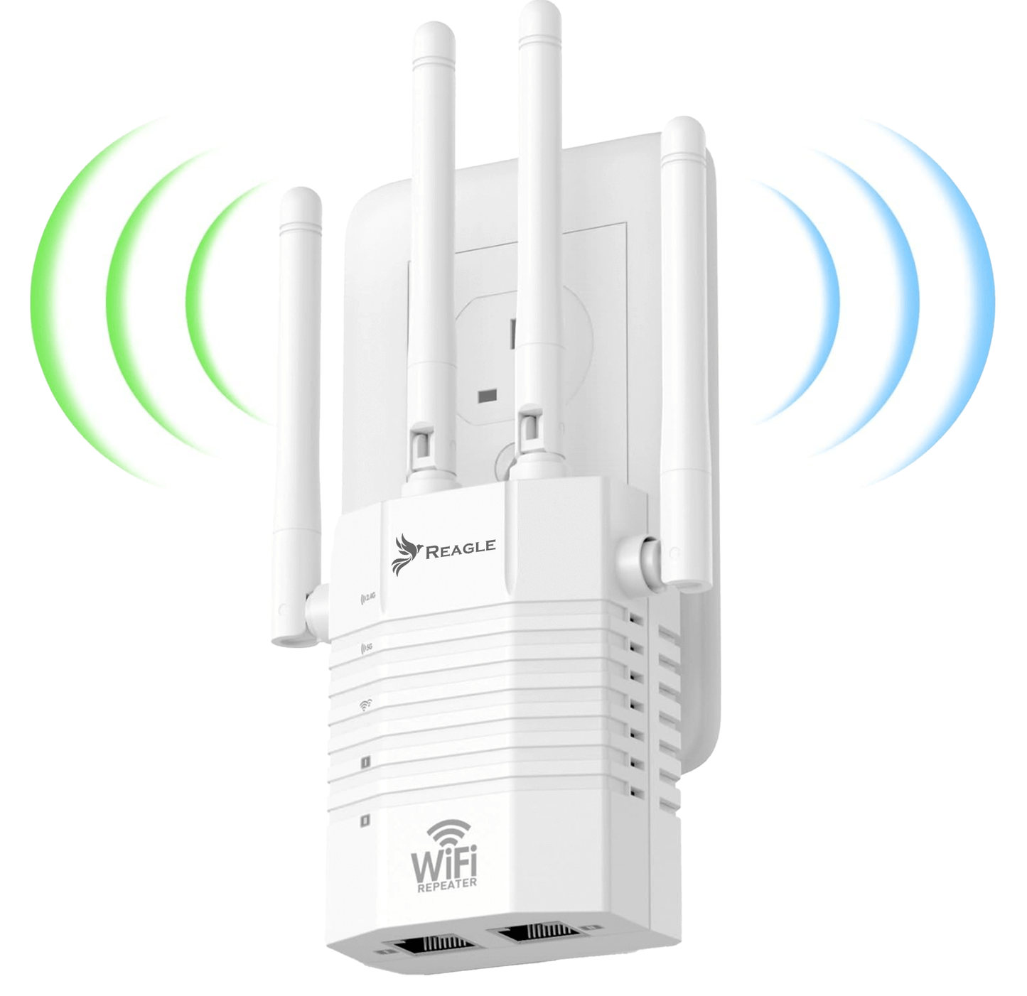 WIFI-SIGNALVERSTÄRKER 5 GHz 802.11ac REAPETER AC1200 EXTENDER 2xLAN
