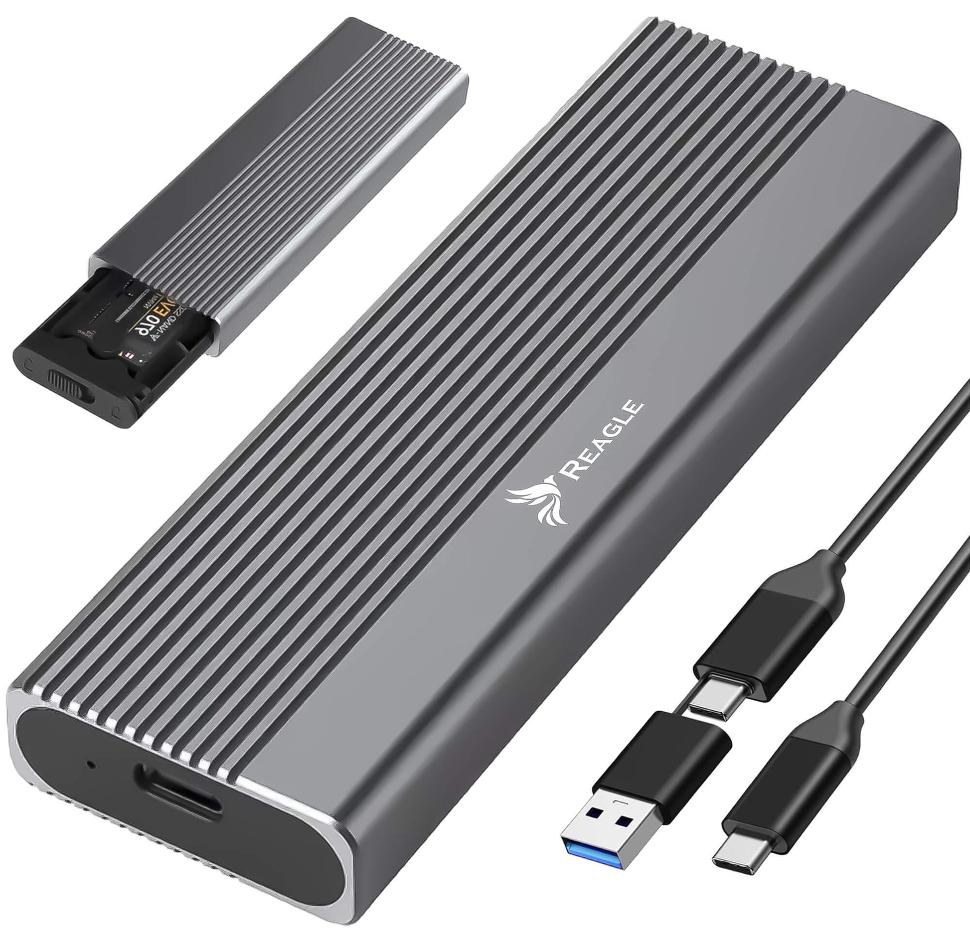 NVME PCIe SSD Enclosure USB-C GEN2 Adapter Pocket M2
