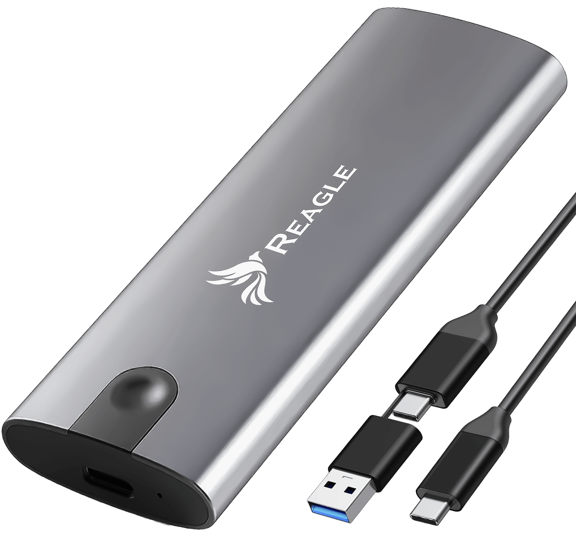 REAGLE SSD Enclosure NVME SATA PCIe USB-C M2 Adapter Pocket