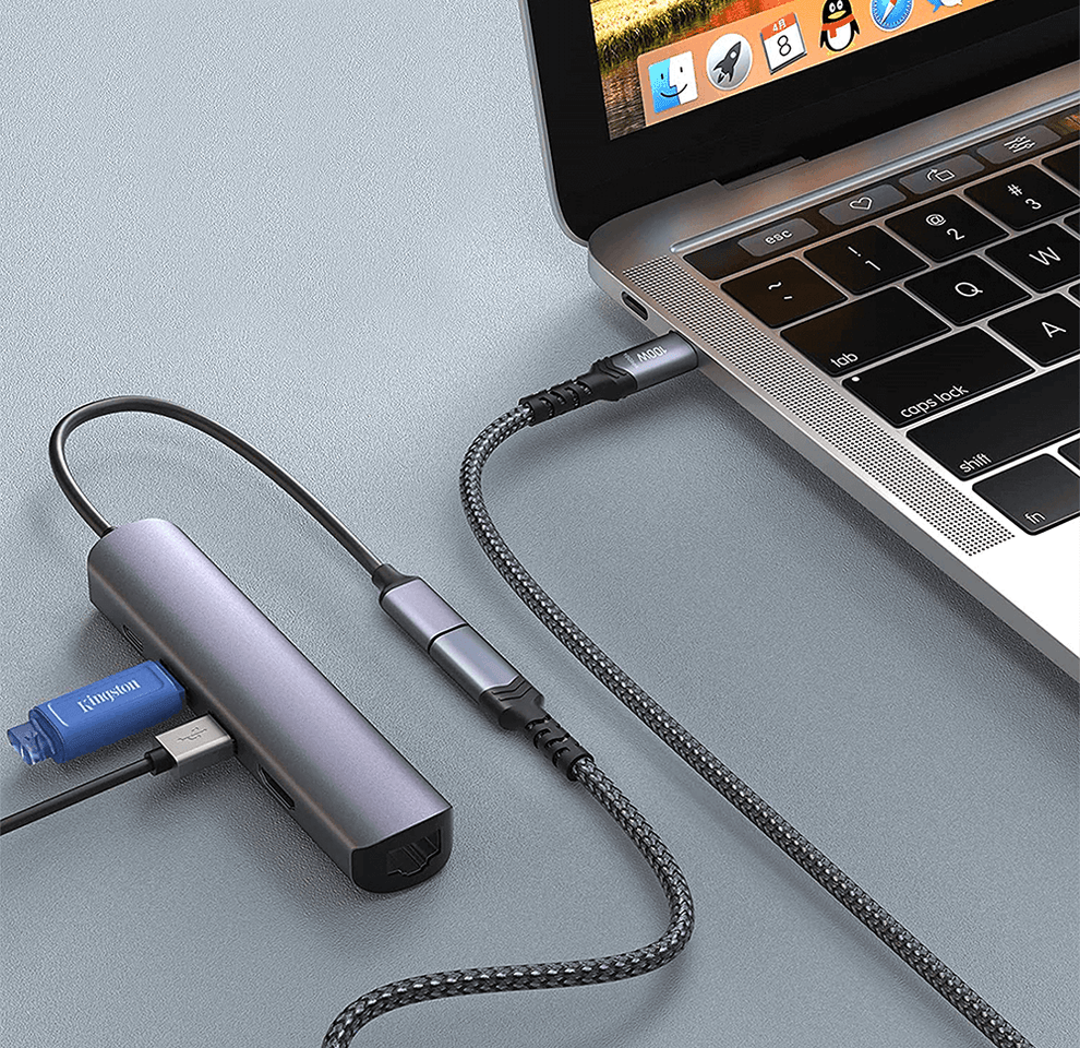 REAGLE USB-C 3.2 Thunderbolt Extension Cable 100W 4K 60Hz Cable 10 Gb/