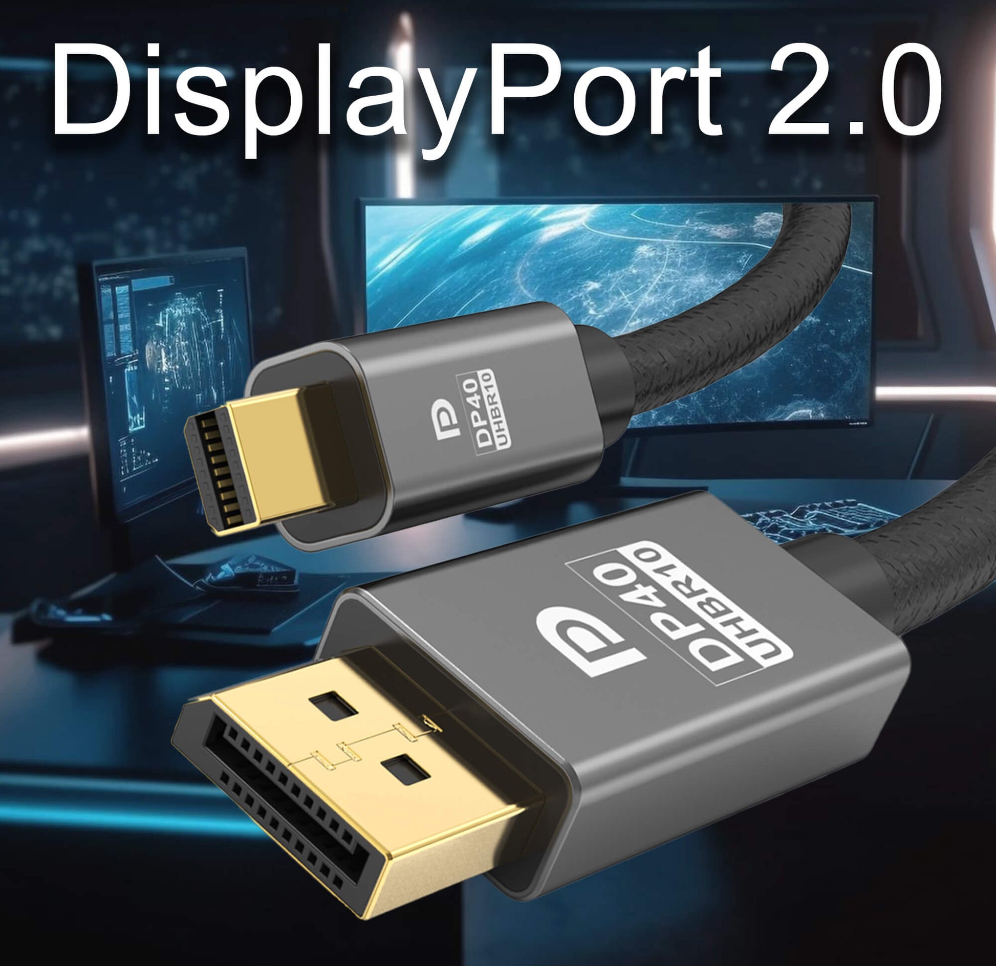 IVANKY DisplayPort 1.4 Kabel (2m) mit 4K@165Hz, 2K@240Hz für 5,49€ - Prime IVANKY DisplayPort 1.4 Kabel (2m) mit 4K@165Hz, 2K@240Hz für 5,49€ - Prime