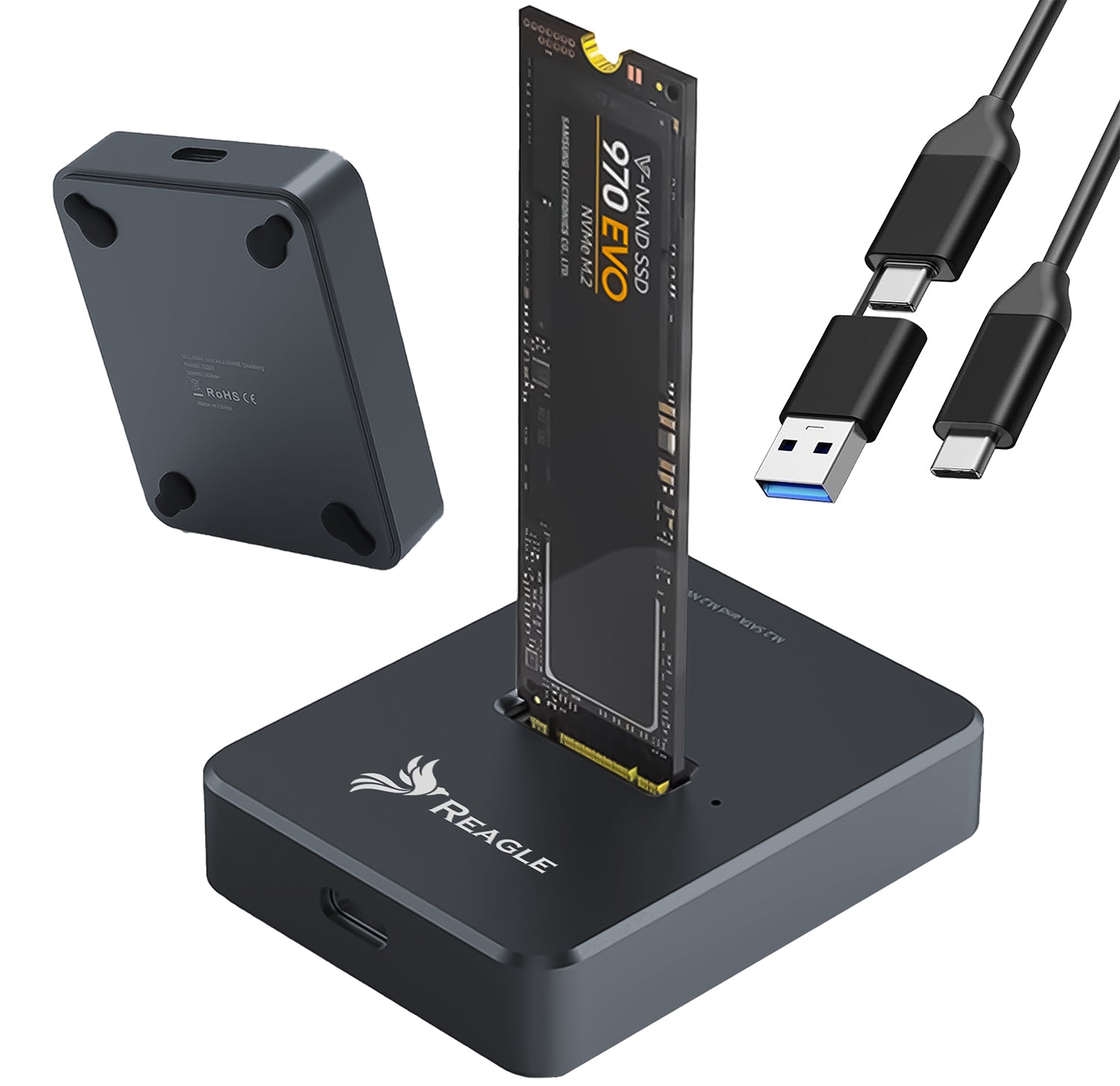 Reagle SSD Adapter NVMe SATA Pocket Drive USB-C – REAGLE